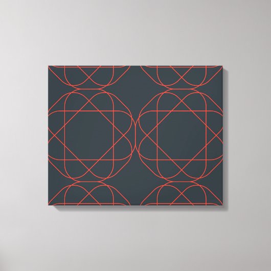 Modern, simpel, cute, playful geometric pattern canvas afdruk (Voorkant)