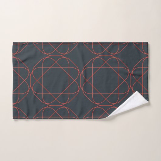 Modern, simpel, cute, playful geometric pattern handdoek (Handdoek)