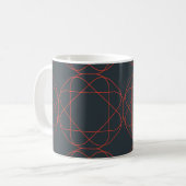 Modern, simpel, cute, playful geometric pattern koffiemok (Voorkant links)