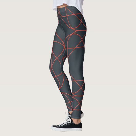 Modern, simpel, cute, playful geometric pattern leggings (Links)