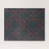 Modern, simpel, cute, playful geometric pattern legpuzzel (Horizontaal)