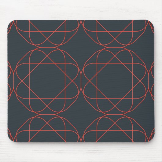 Modern, simpel, cute, playful geometric pattern muismat (Voorkant)