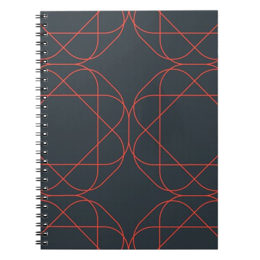Modern, simpel, cute, playful geometric pattern notitieboek (Voorkant)
