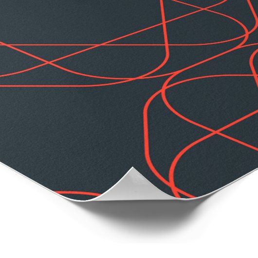 Modern, simpel, cute, playful geometric pattern poster (Hoek)