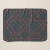 Modern, simpel, cute, playful geometric pattern sherpa deken (Voorkant (horizontaal))