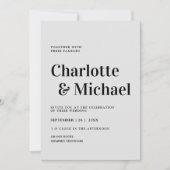 Modern, simpel, elegante Einladung Kaart (Voorkant)