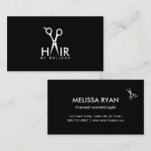 modern simpel haarstylist haarstylist salon visitekaartje (Voorkant / Achterkant)