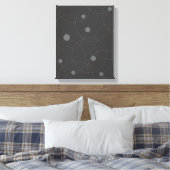 Modern, simpel, playful, fun pattern of circle canvas afdruk (Insitu (Slaapkamer))