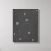 Modern, simpel, playful, fun pattern of circle canvas afdruk (Voorkant)