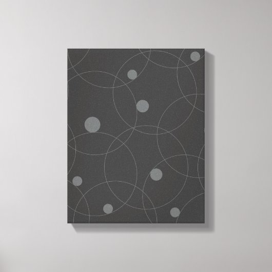 Modern, simpel, playful, fun pattern of circle canvas afdruk (Voorkant)