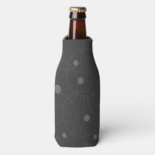 Modern, simpel, playful, fun pattern of circle flesjeskoeler (Fles Voorkant)