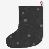 Modern, simpel, playful, fun pattern of circle grote kerstsok (Achterkant)