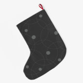Modern, simpel, playful, fun pattern of circle grote kerstsok (Achterkant (Hangend))