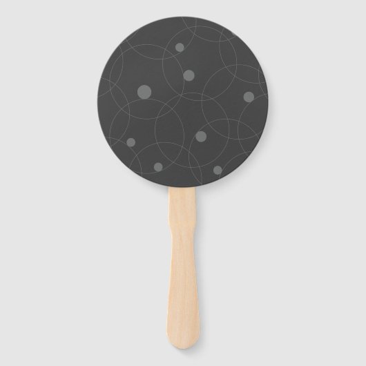 Modern, simpel, playful, fun pattern of circle handwaaier (Achterkant)
