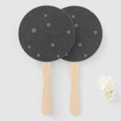 Modern, simpel, playful, fun pattern of circle handwaaier (Voorkant en achterkant)