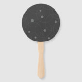 Modern, simpel, playful, fun pattern of circle handwaaier (Voorkant)