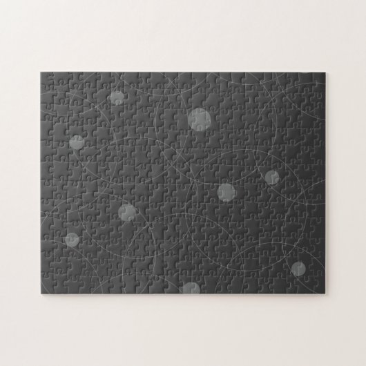 Modern, simpel, playful, fun pattern of circle legpuzzel (Horizontaal)