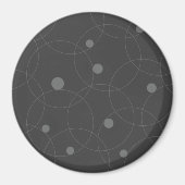 Modern, simpel, playful, fun pattern of circle magneet (Voorkant)