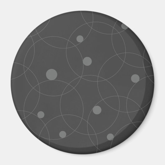 Modern, simpel, playful, fun pattern of circle magneet (Voorkant)