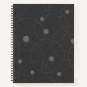 Modern, simpel, playful, fun pattern of circle notitieboek (Voorkant)