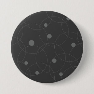 Modern, simpel, playful, fun pattern of circle ronde button 7,6 cm