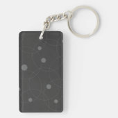 Modern, simpel, playful, fun pattern of circle sleutelhanger (achterkant)