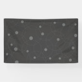 Modern, simpel, playful, fun pattern of circle spandoek (Horizontaal)