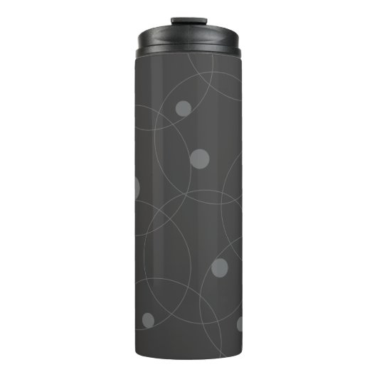 Modern, simpel, playful, fun pattern of circle thermosbeker (Voorkant)