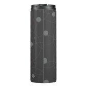 Modern, simpel, playful, fun pattern of circle thermosbeker (Achterkant)