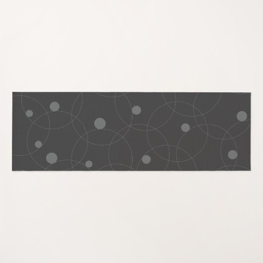 Modern, simpel, playful, fun pattern of circle yogamat (Voorkant (horizontaal))