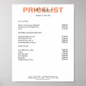 Modern Simpel Preishear Poster (Voorkant)