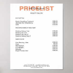 Modern Simpel Preishear Poster