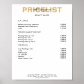 Modern Simpel Preishear Poster (Voorkant)