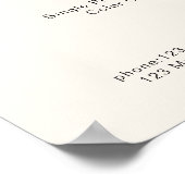 Modern Simpel Price List Poster (Hoek)