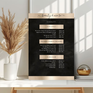 Modern Simpel Salon Price List Poster