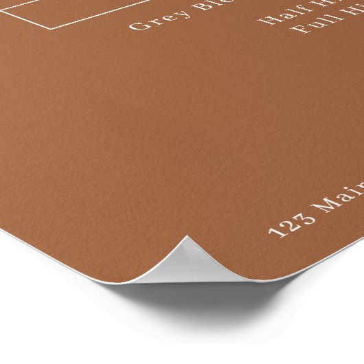 Modern Simpel Salon-prijslijst Poster (Hoek)