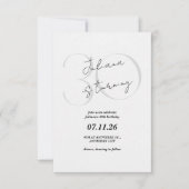 Modern, Simple 30th Birthday Invitation Kaart (Voorkant)