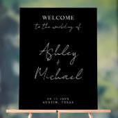 Modern Simple Acrylic Wedding Welcome Sign Acryl Bord (Neutraal)