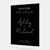 Modern Simple Acrylic Wedding Welcome Sign Acryl Bord (Hoek)