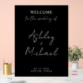 Modern Simple Acrylic Wedding Welcome Sign Acryl Bord (Huwelijk)