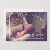 Modern Simple Arch Liefde & Bedankt Baby shower Fo (Voorkant)