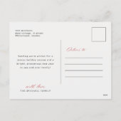 Modern Simple Arch Merry Christmas Family Photo Feestdagenkaart (Achterkant)