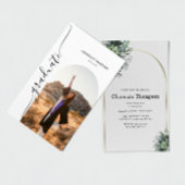 Modern Simple Arch Photo Afstuderen Kaart