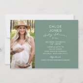Modern Simple Baby shower by Mail Photo Sage Kaart (Voorkant)