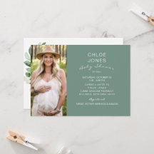 Modern Simple Baby shower by Mail Photo Sage