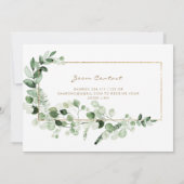 Modern Simple Baby shower by Mail Photo Sage Kaart (Achterkant)