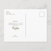 Modern Simple Baby shower Photo Pink Champagne Uitnodiging Briefkaart (Achterkant)