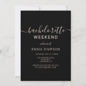 Modern Simple Bachelorette Weekend Kaart (Voorkant)