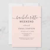 Modern Simple Bachelorette Weekend Kaart (Voorkant)