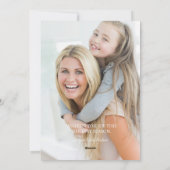 Modern Simple Be Merry Typography 1 Photo Feestdagenkaart (Achterkant)